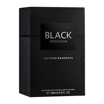 Perfume Antonio Banderas Seduction In Black Eau de Toilette Masculino 200ML foto 1