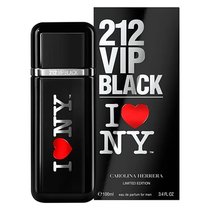Perfume Carolina Herrera 212 Vip Black I Love NY Eau de Parfum Masculino 100ML foto 1