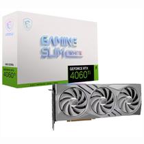 Placa de Vídeo MSI GeForce RTX4060TI Gaming X Slim White 16GB GDDR6 PCI-Express foto principal