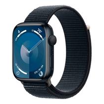 Apple Watch Series 9 MR9C3LL/A Caixa Aluminio 45MM Meia Noite - Esportiva Loop Meia Noite s/L