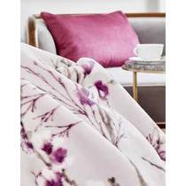 Cobertor Double Size 100% Polyestier Desenho Sakura Plum 220 * 240 CM
