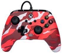 Controle Powera para Xbox One Series X/s- Vermelho Camuflagem (com Fio)
