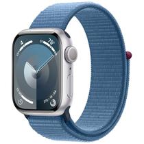 Apple Watch Series 9 de 41MM MR923LL/A GPS (Caixa de Aluminio Prateado/Pulseira Esportiva Azul)
