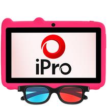 Tablet Ipro Turbo 7 Wi-Fi 32GB/2GB Ram de 7" 0.3MP/0.3MP com Capinha Rosa/Cinza