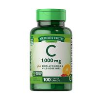 Ant_Vitamina Nature s Truh Vitamin C 1,000 MG Plus Bioflavonoids & Wild Rose Hips 100 Capsulas