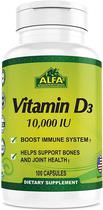 Ant_Alfa Vitamins Vitamin D3 10000 Iu (100 Capsulas)