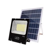 Refletor de LED Solar Fotovoltaica 5054 60W 235X185X17MM com Controle Remoto e Resistencia A Agua IP66 - Preto