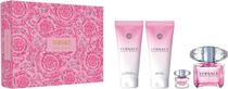Kit Perfume Versace Bright Crystal Edt 90ML + 5ML + Shower Gel 100ML + Body Lotion 100ML