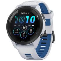 Smartwatch Garmin Forerunner 265 Music 010-02810-01 com Tela de 1.3"/ Bluetooth/ 5 Atm/ GPS - Whitestone/ Tidal Blue