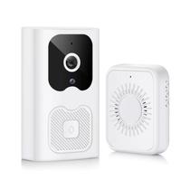 Ant_Campainha Inteligente IP Wi-Fi Doorbell X6 com Camera HD e Visao Noturna - Prata