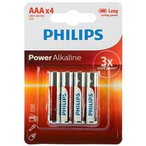 Pilha Alcalina Philips AAA LR03-P4B/97 PACK-4