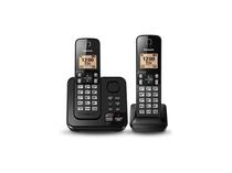 Telefone Panasonic KX-TGC362 - com Bina - Preto - 110V - 2 Unidades