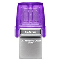 Pendrive Kingston Datatraveler Microduo 3C 64GB USB 3.2 - Roxo DTDUO3CG3/64GB