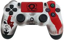 Controle Sem Fio PG Play Game God Of War para PS4 - Red White