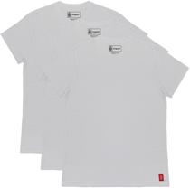 Camiseta Hydrant TH00001 Branca - Masculina (3 Unidades)