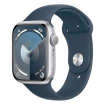 Apple Watch Series 9 MR9E3CL/A Caixa Aluminio 45MM Prata - Esportiva Azul