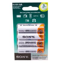 Pilhas Recarregaveis Sony NH-AA-B4EN 4600MAH com 4 Pilhas Inclusas AA