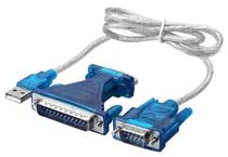 Cable Conversor USB A Serial RS232 9P c/ Adaptador