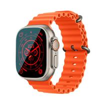 Relogio Inteligente Smartwatch Microwear W68+ 44MM com Bluetooth - Laranja