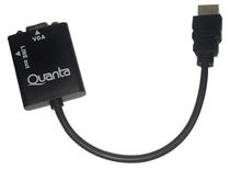 Adaptador Quanta QTHDV34 - HDMI para VGA - Preto