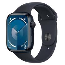 Apple Watch Series 9 MR9A3ZP/A Caixa Aluminio 45MM Meia Noite - Esportiva Meia Noite M/L
