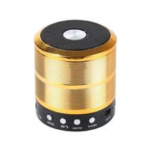 Caixa de Som Portatil Bluetooth WS-887 Mini - Dourado