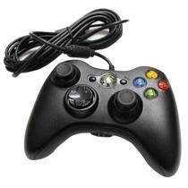 Control Xbox 360 com Fio Negro