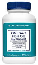 The Vitamin Shoppe Omega 3 Fish Oil 840MG (60 Capsulas Em Gel)