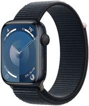 Apple Watch S9 (GPS) Caixa Aluminio Midnight 45MM Pulseira Esportiva Loop Midnight MR9C3LW