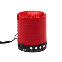 Aparelho de Som Radio Portatil Speaker Luo Mini LU-888 com Bluetooth - Vermelho