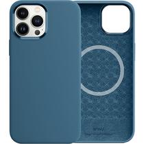 Estojo Protetor Wiwu Magnetic Silicone para iPhone 13 Pro Max - Blue Jay