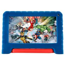 Tablet Kids Multilaser NB602 Marvel Avengers 2GB de Ram / 32GB / Tela 7" - Azul / Vermelho