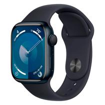 Apple Watch Series 9 MR8W3LL/A Caixa Aluminio 41MM Meia Noite - Esportiva Meia Noite s/M