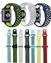 Pulseira Silicone Furo Nike para Apple Watch | 38MM 40MM 42MM 44MM