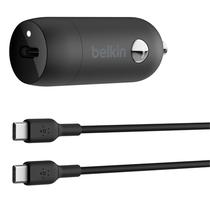 Carregador Veicular Belkin CCA004BT1MBK-B6 30W USB-C + Cabo USB-C/USB-C - Preto