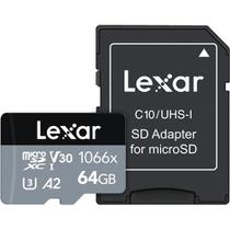 Cartão de Memória Lexar 1066X Micro SDXC 64GB Classe 10 160MB/s foto principal