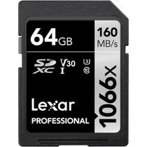 Cartão de Memória Lexar 1066X SDXC 64GB Classe 10 160MB/s foto principal