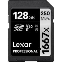 Cartão de Memória Lexar 1667X SDXC 128GB Classe 10 250MB/s foto principal