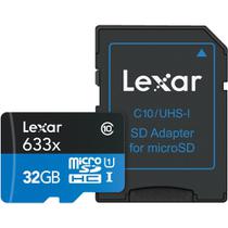 Cartão de Memória Lexar 633X Micro SDHC 32GB Classe 10 100MB/s foto principal