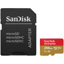 Cartão de Memória Sandisk Extreme Micro SDXC 256GB 190MB/s foto 1