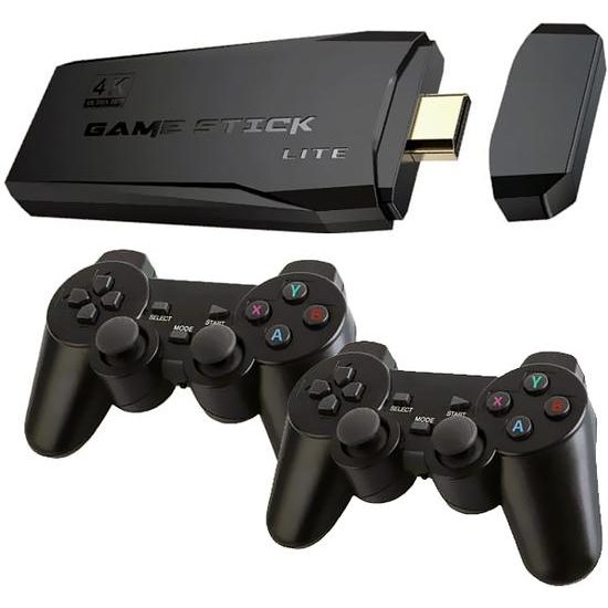 Console Game Stick Controller Gampead Digital Game Luo LU-SY05 Portatil /  520 Jogos / Tela 2.4 / Dual / HD / 1020Mah - Preto