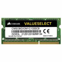 Memória Corsair ValueSelect DDR3L 8GB 1333MHz Notebook CMSO8GX3M1C1333C9 foto principal