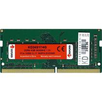 Memória Keepdata DDR4 4GB 2400MHz Notebook KD24S17/4G foto principal