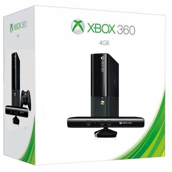 Microsoft Xbox 360 Super Slim 4GB Preto Kinect Excelente - Trocafone