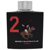 Perfume Beverly Hills Polo Club Sport 2 Black Eau de Toilette Masculino 100ML foto principal