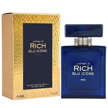Perfume Johan.b Rich Blu Icone Eau de Toilette Masculino 90ML foto 2