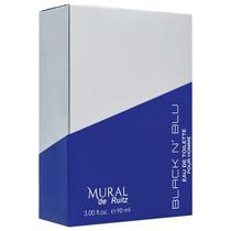 Perfume Mural de Ruitz Black N' Blu Eau de Toilette Masculino 90ML foto 1