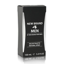 Perfume New Brand 4 Men Eau de Toilette Masculino 100ML foto 2