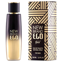 Perfume New Brand Ego Gold Eau de Toilette Masculino 100ML foto 1