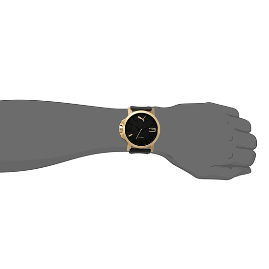 relógio puma ultrasize dourado